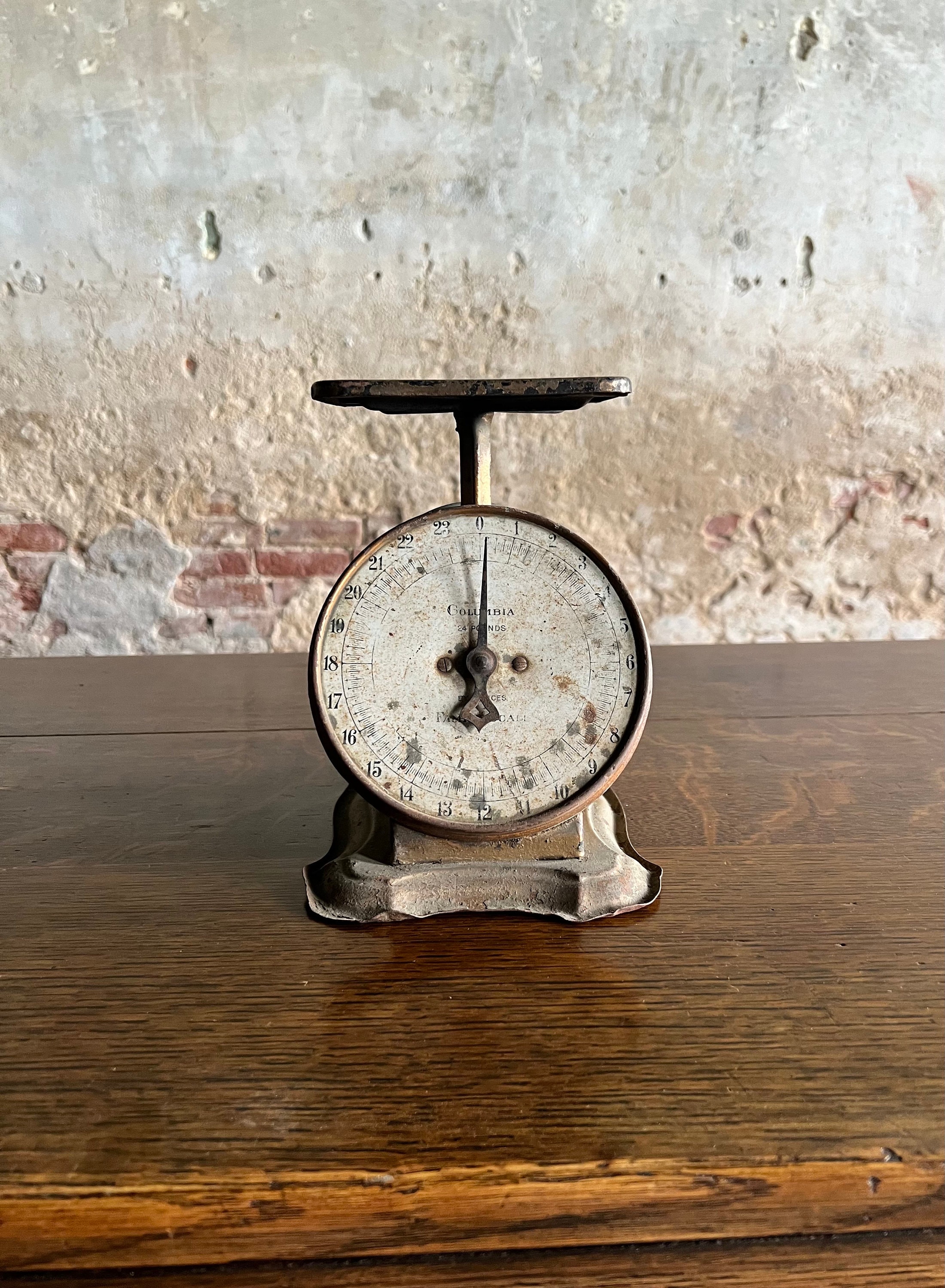 Antique Columbia Family 24 Pound Kitchen Scale - Etsy
