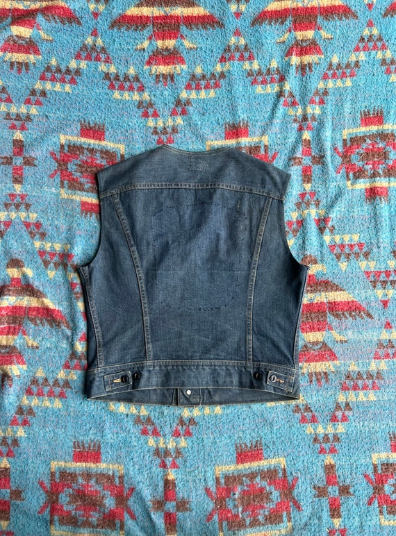 Vintage 1960s Sanforized Lee 101-J Denim Cutoff J… - image 5