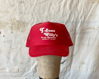 Vintage T-Bone Willys Mesh Snapback Nissin Hat Rockford, IL