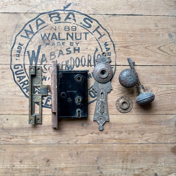 1880s Mallory Wheeler Door Knob Set K-20500