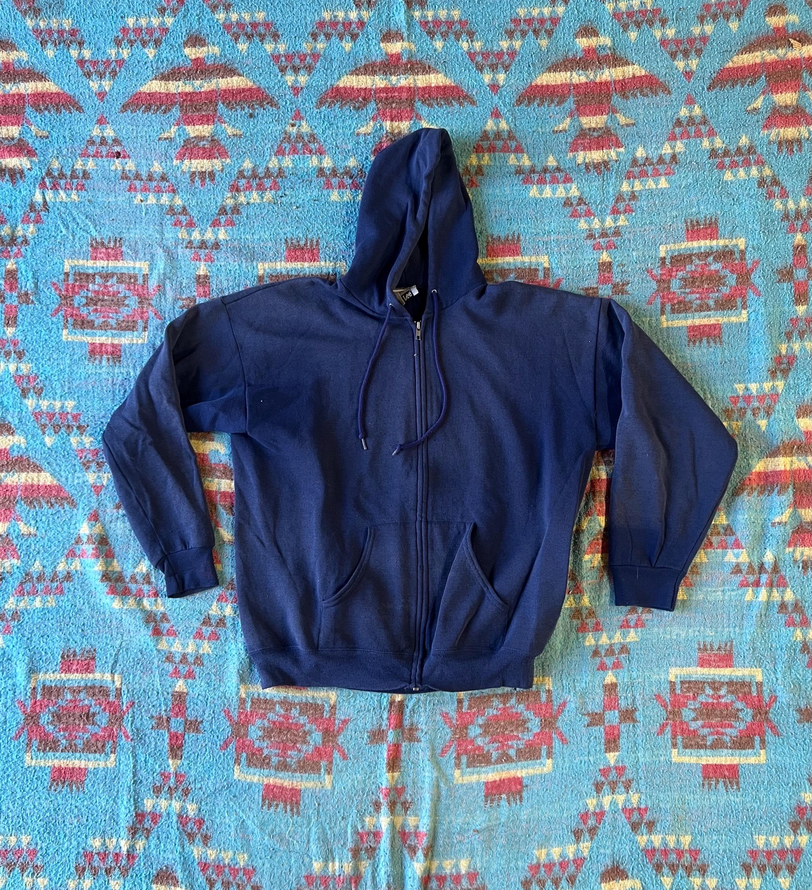 トップス 80~90's Lee zip hoodie SUPER BIG SIZE Vintage 1980s Lee Zip up Hooded Sweatshirt - Etsy