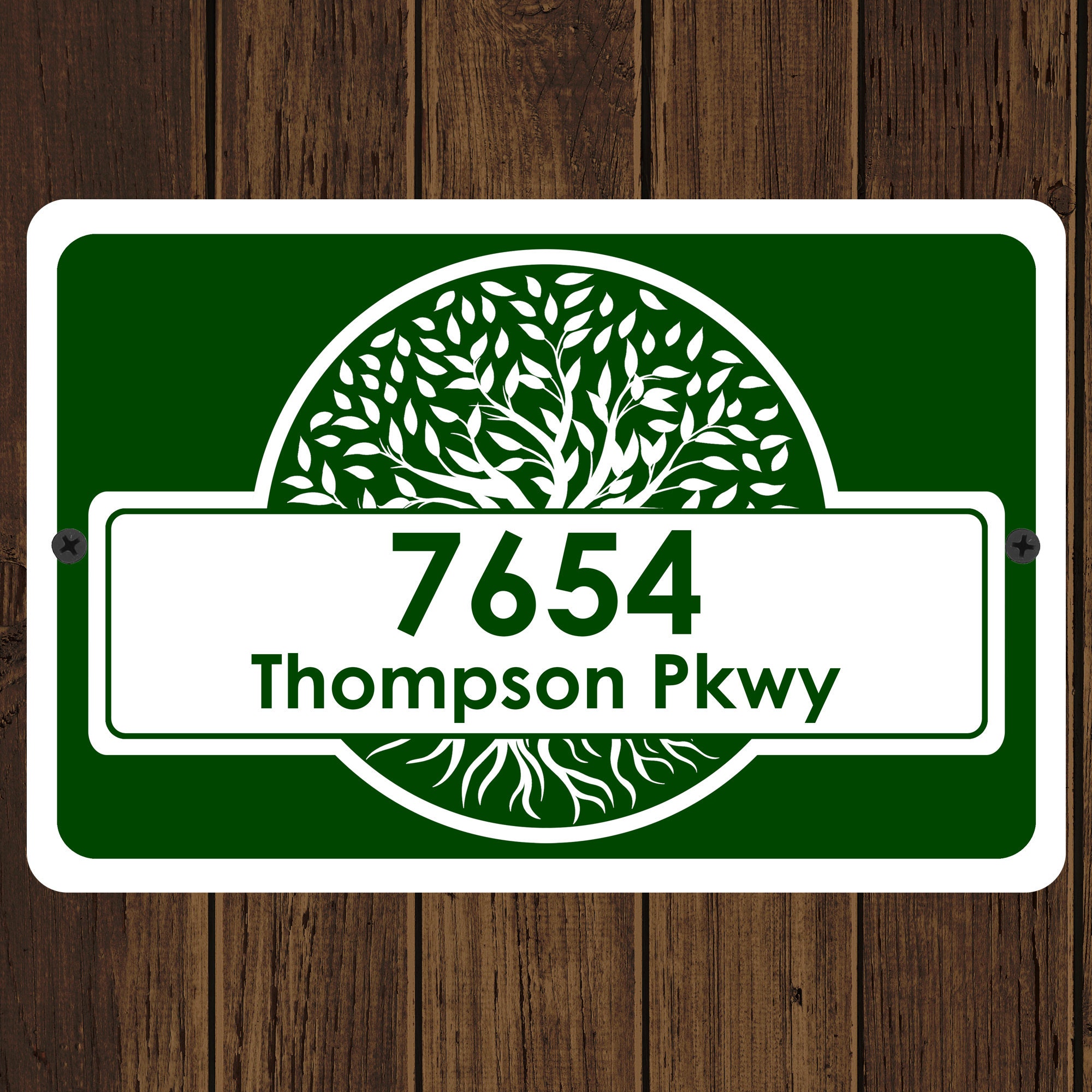 Custom Deer In The Woods Metal Family Name Property Sign - Foto 3