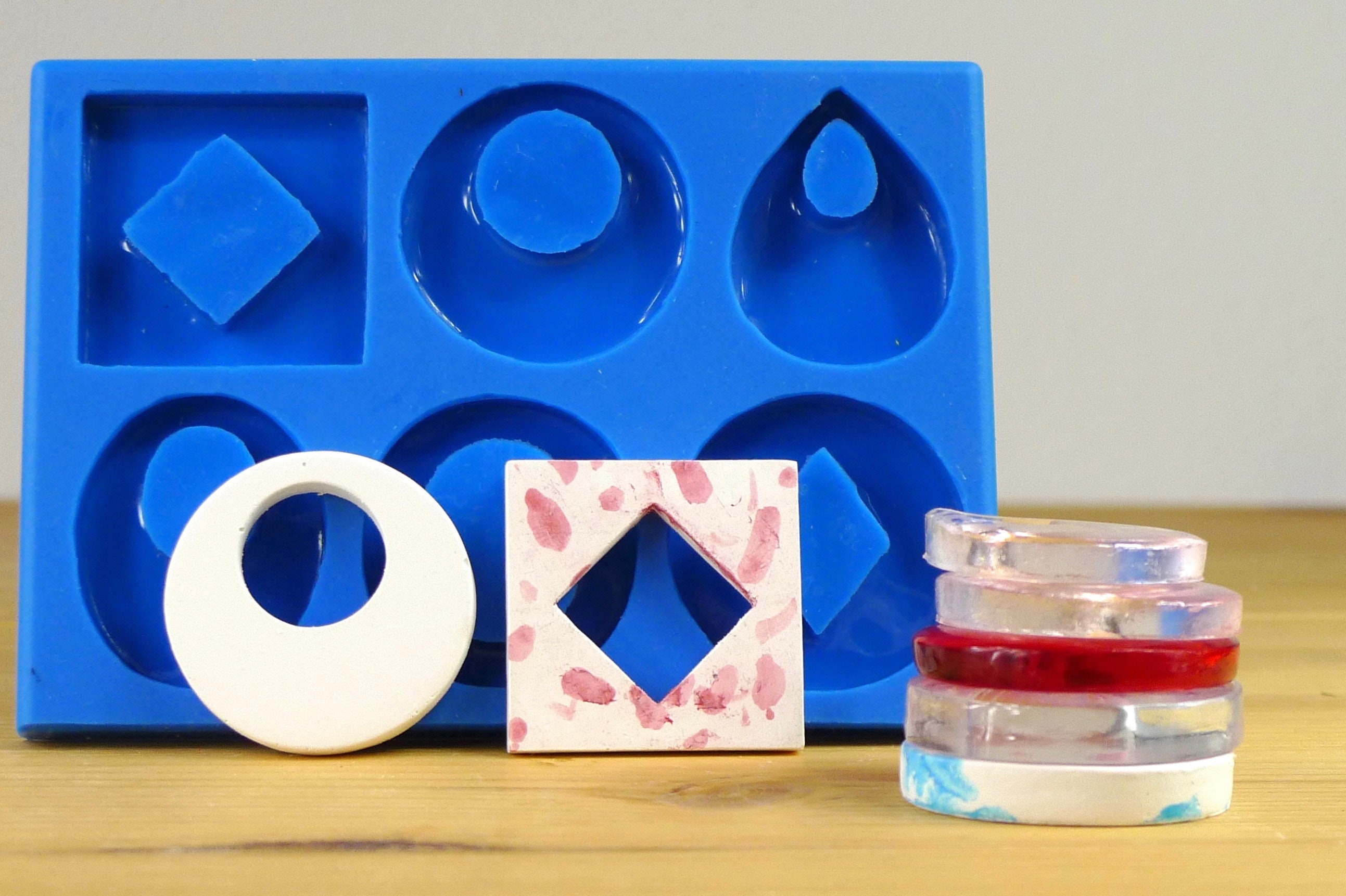 Concrete pendant mold set Concrete jewellery mold Resin Etsy