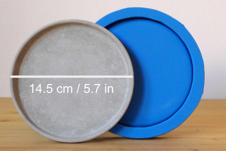 Concrete Tray Mold Silicone Tray Mold Silicone Round Tray Etsy
