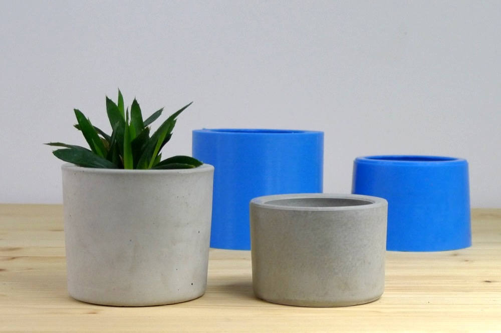 Silicone mold for concrete planter Concrete flower pot mould Etsy