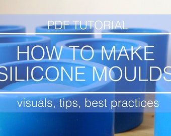 Tutorial how to make silicone tray molds for concrete, resin, plaster, jesmonite