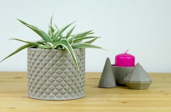 Concrete flower pot mould Silicone concrete mold Round cup mold Silicone mold for concrete planter Candle pot Medium concrete pot mold