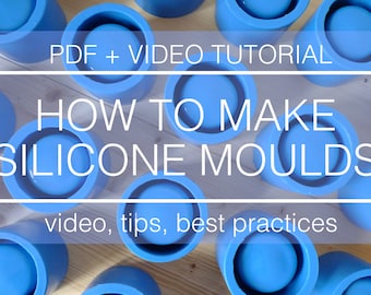 Video and pdf tutorial how to make silicone pot molds for concrete, resin, plaster, jesmonite