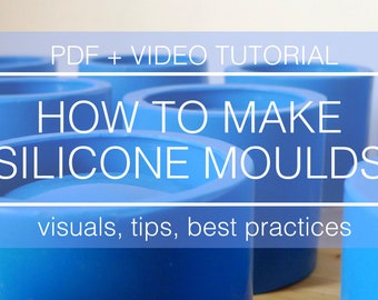 Video and pdf tutorial how to make silicone tray mold for concrete, resin, plaster, jesmonite