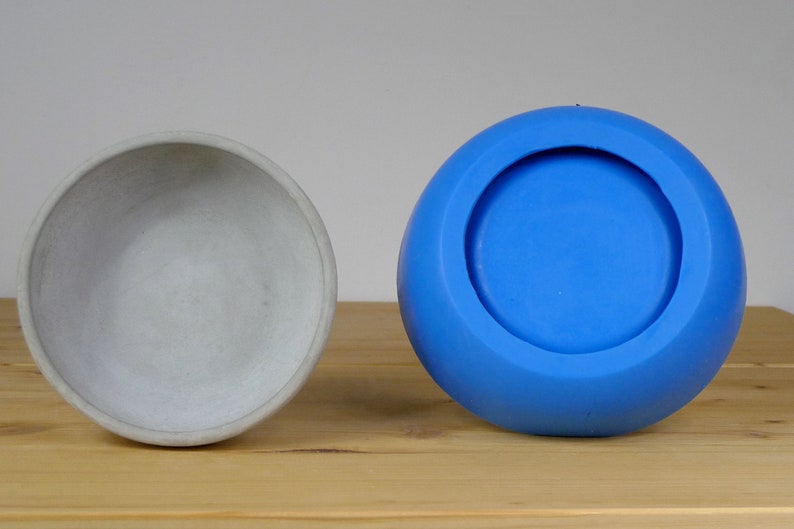 Concrete Tray Mold Silicone Bowl Mold Silicone Round Deep Etsy