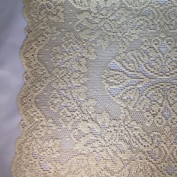 Lace Vintage "Always", Light Beige Table Runner for Weddings, Events, Receptions, Showers, Parties