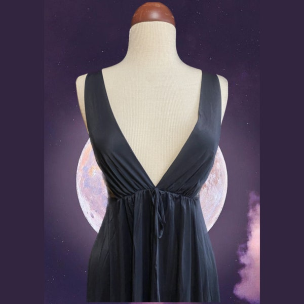 Black vintage nightgown