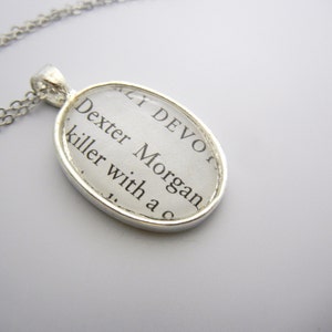 Dexter Morgan Book charm necklace