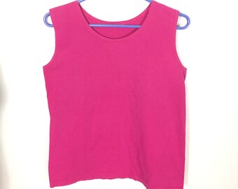 Hot Pink Tank Top | Etsy