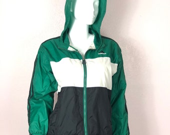 green and white adidas jacket