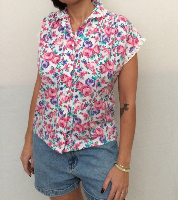 old lady floral dress
