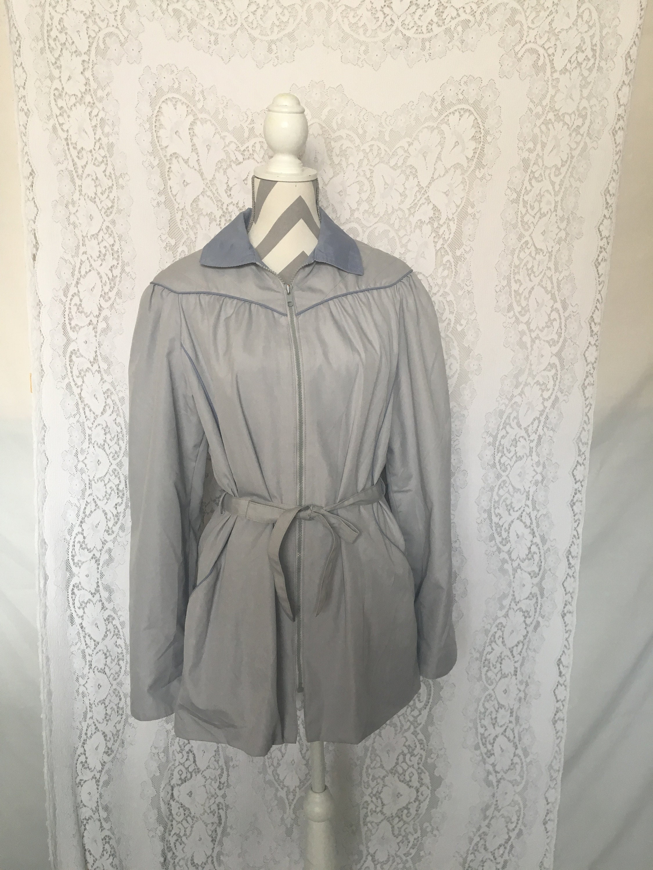 Vintage abuela abrigo / chaqueta de la anciana / abrigo ligero | Etsy España