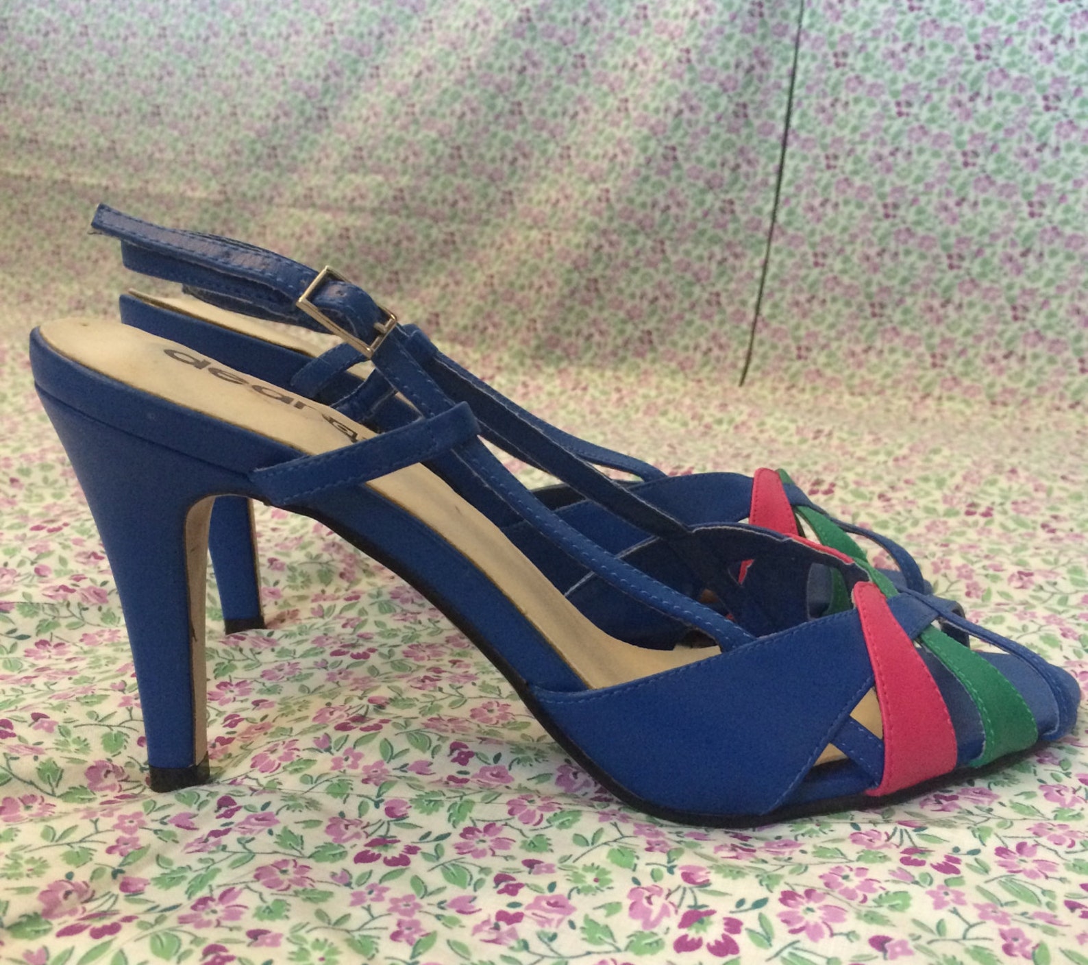 vintage blue heels