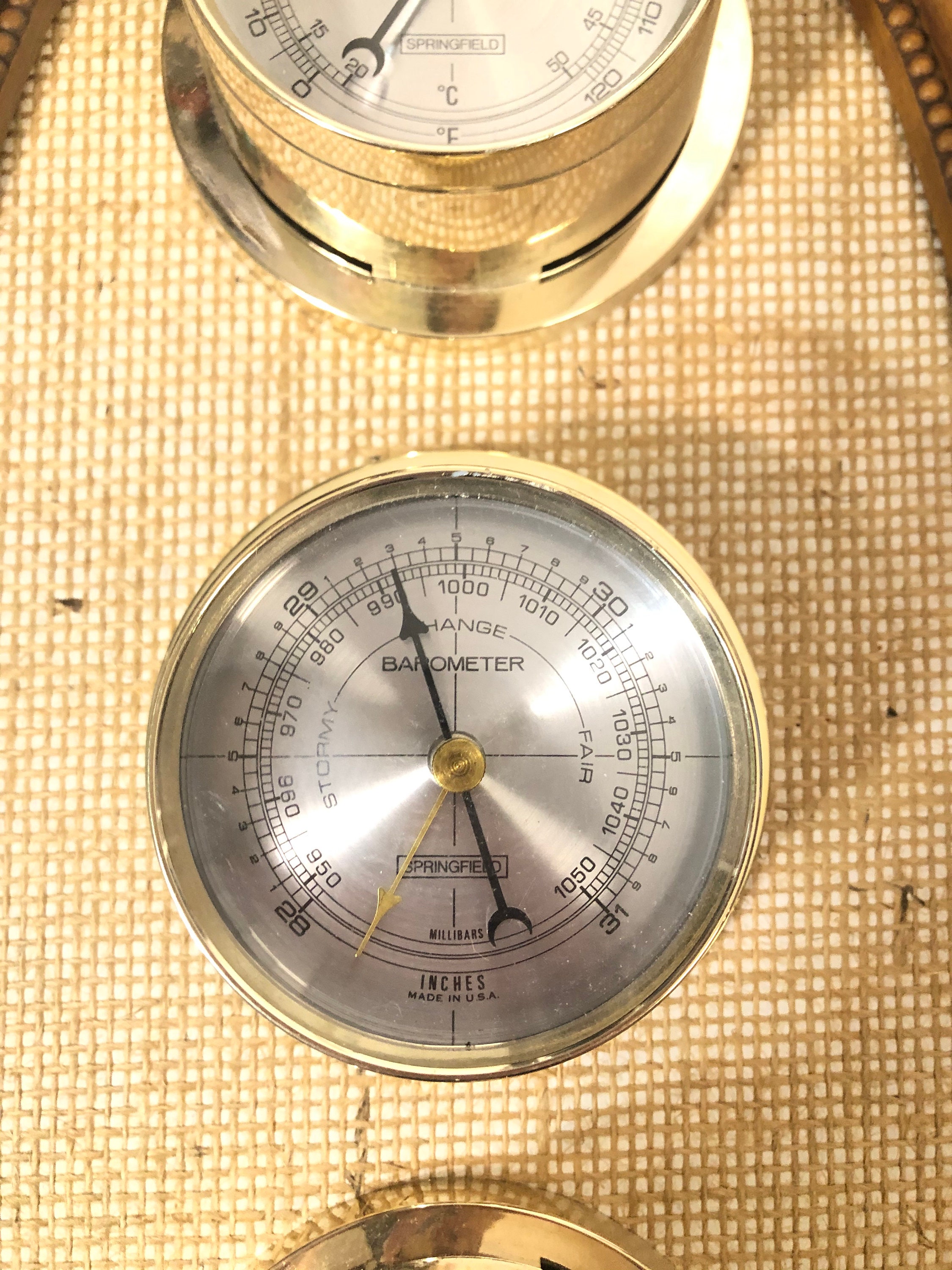 Vintage barometer/vintage thermometer/vintage humidity reader/ Etsy