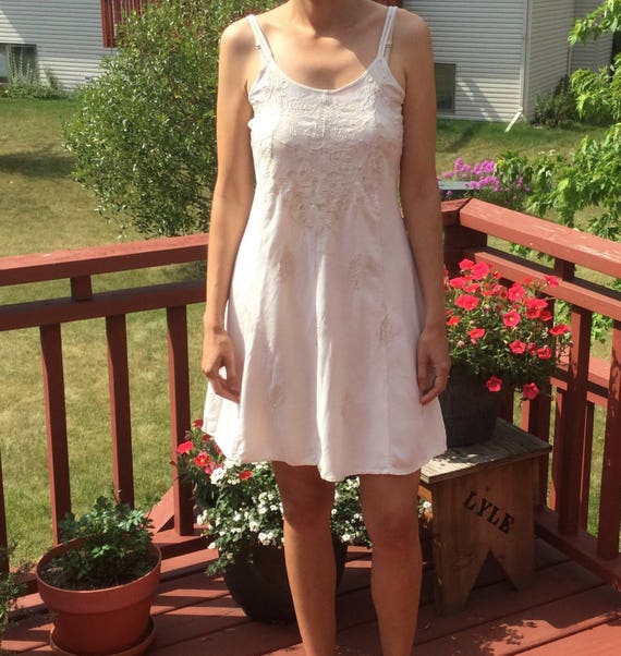 hippy white dress