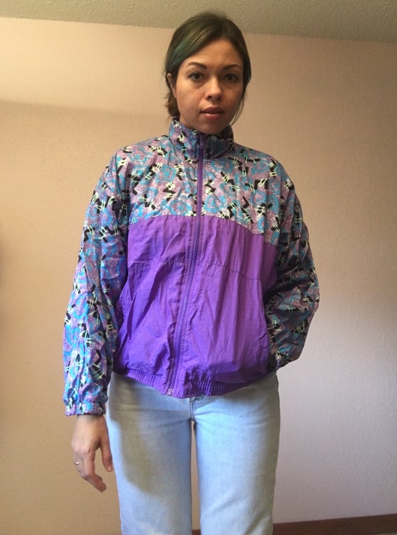Bright 80s windbreaker/bright 90s windbreaker/neon