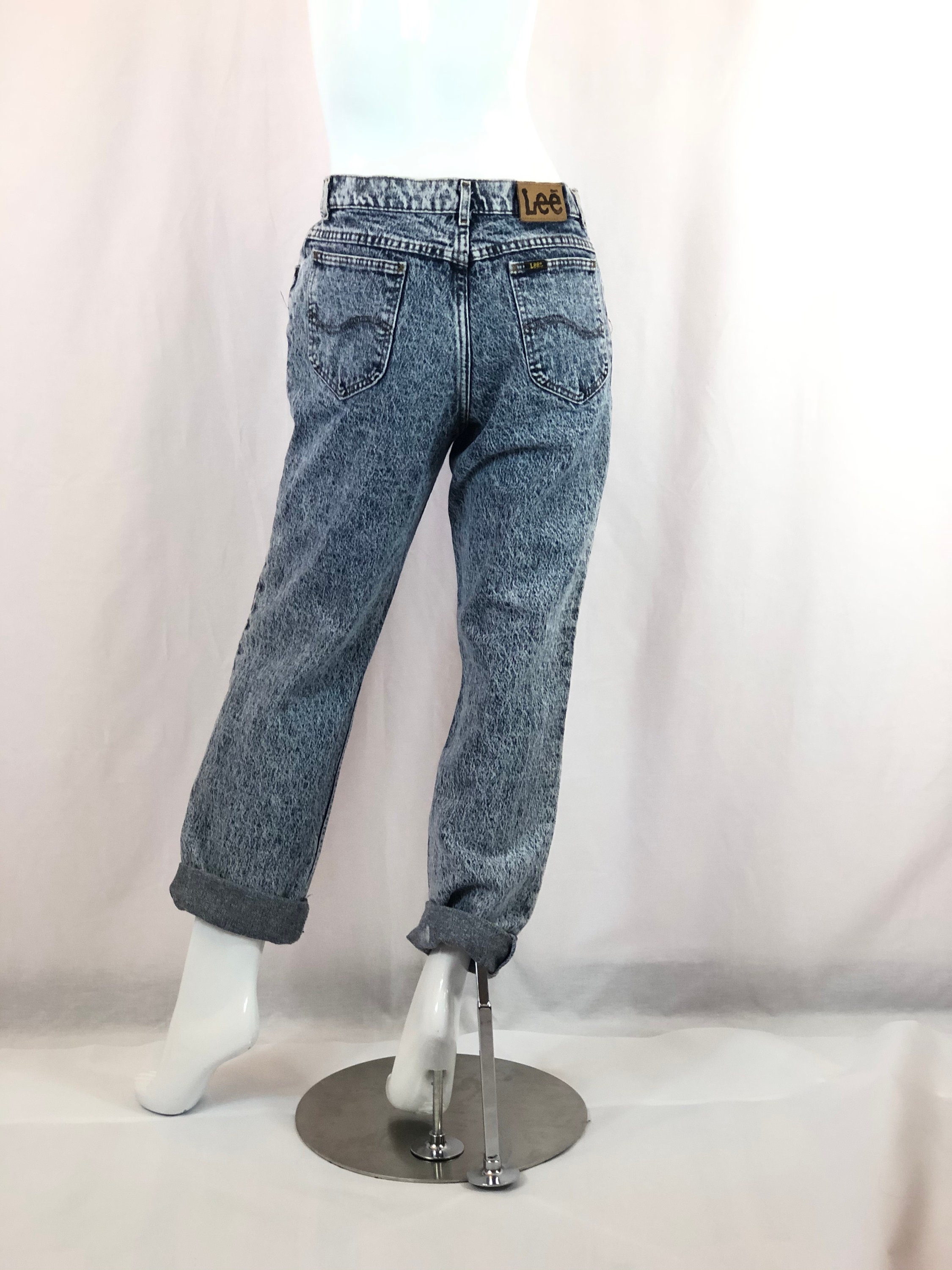 Vintage 80s Stone Wash Lee Jeans/size Medium Stonewash Jeans Etsy