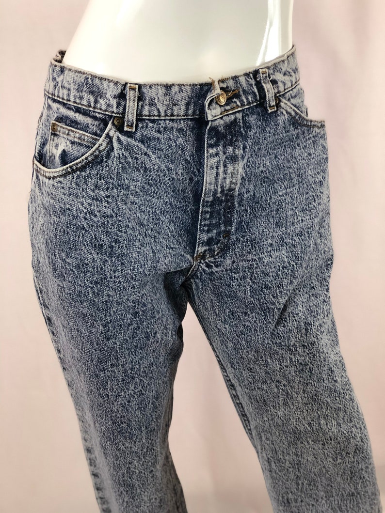 Vintage 80s Stone Wash Lee Jeans/size Medium Stonewash Jeans Etsy