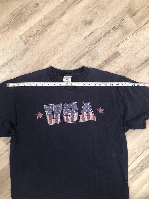 Vintage 90s USA t shirt/90s t shirt/patriotic t s… - image 8