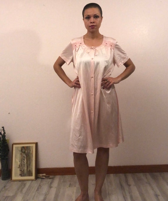 old lady in nightgown