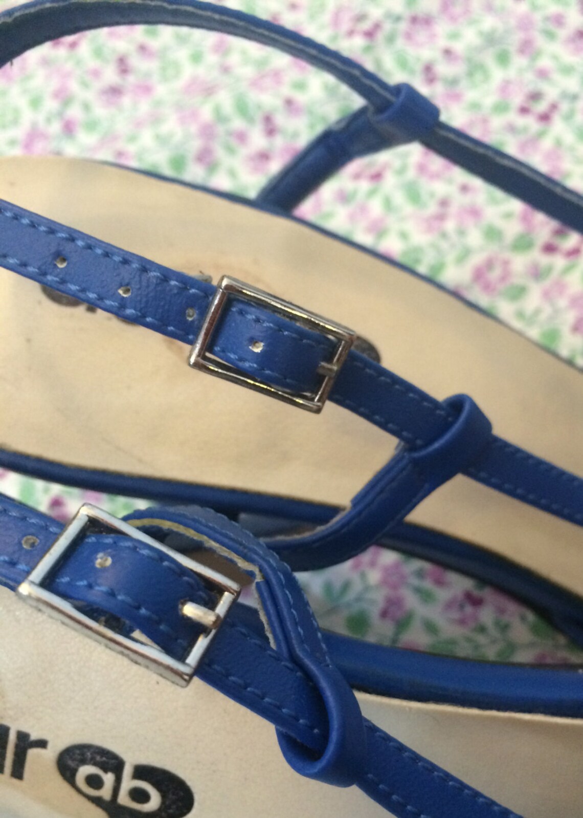 vintage blue heels