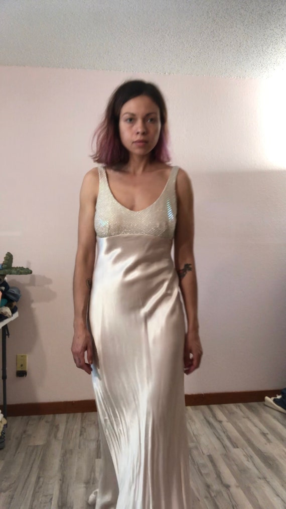 long silky dress