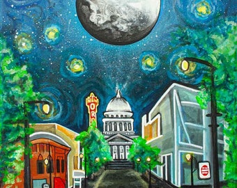 Poster - Starry Night on State St