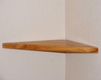 8 - 23" across the front Floating Corner Shelf, accent shelf, display shelf