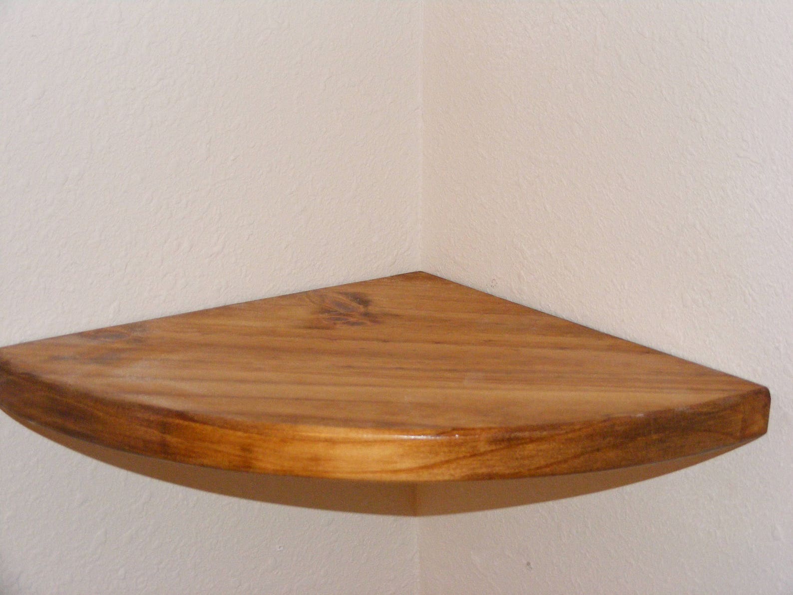 Round Corner Shelf hanging shelf floating corner shelf wall Etsy