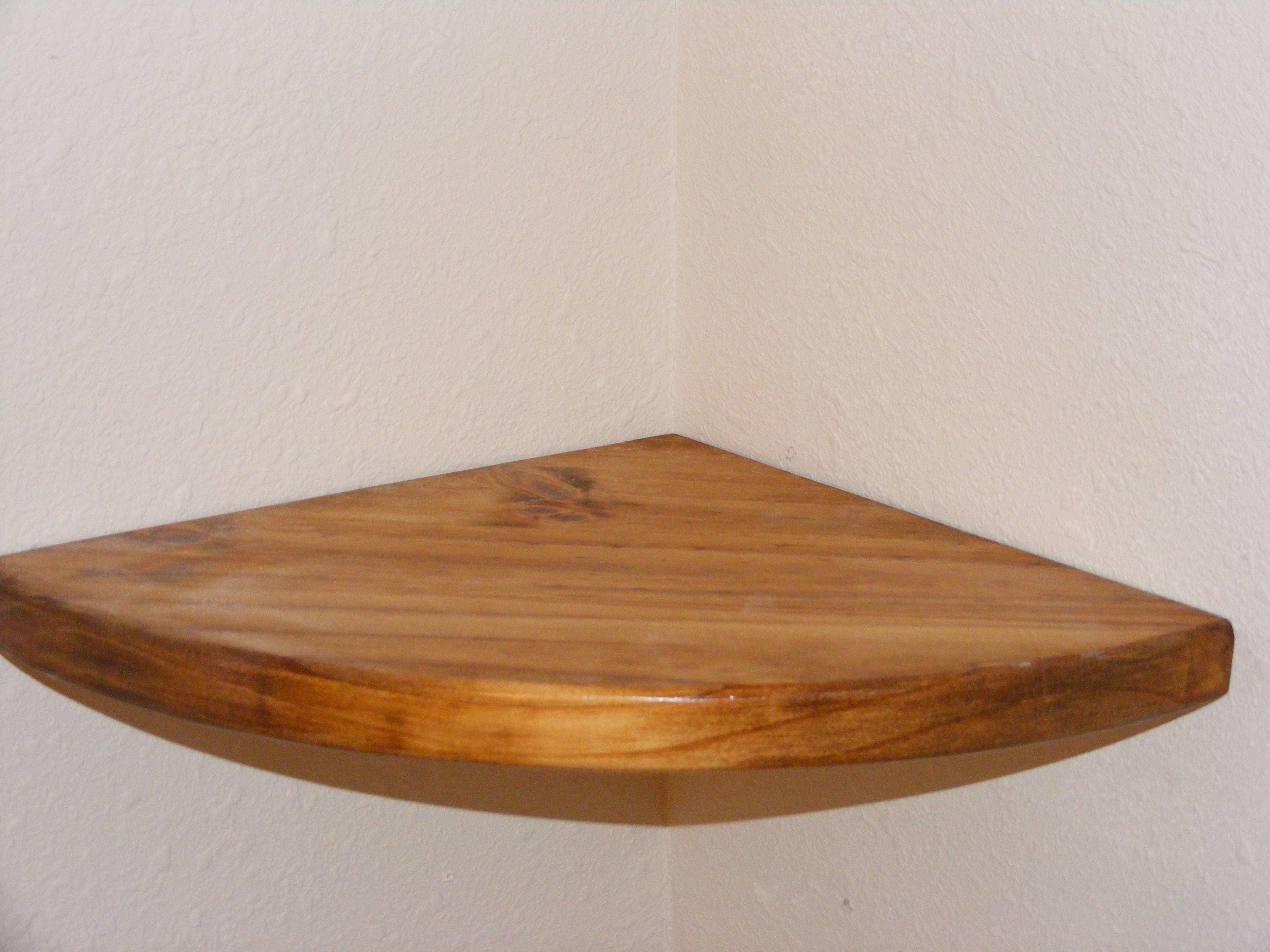 Round Corner Shelf Hanging Shelf Floating Corner Shelf Wall Etsy Canada