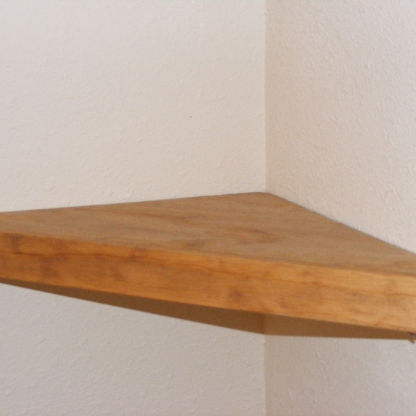 14" - 30" Corner Shelf, corner shelves, floating shelves, book shelf, plant shelf