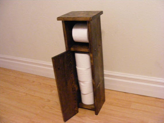 Toilet Paper Holder Stand Bath Cabinet Toilet Roll Holder Etsy
