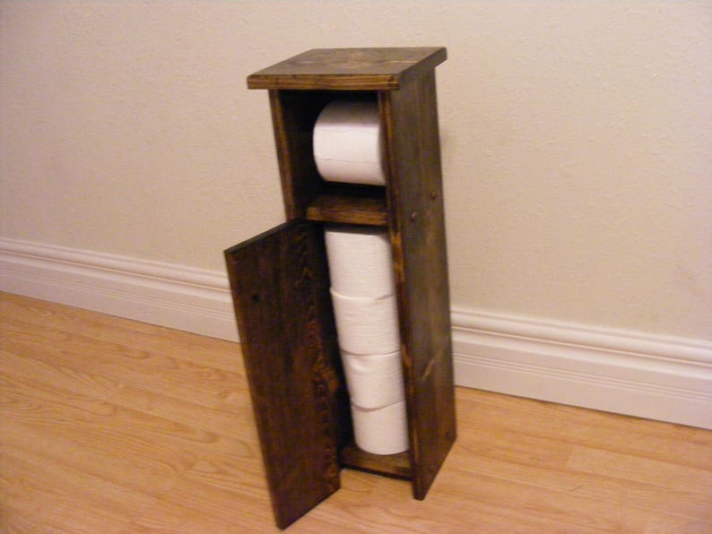 Toilet Paper Holder Stand Bath Cabinet Roll Storage