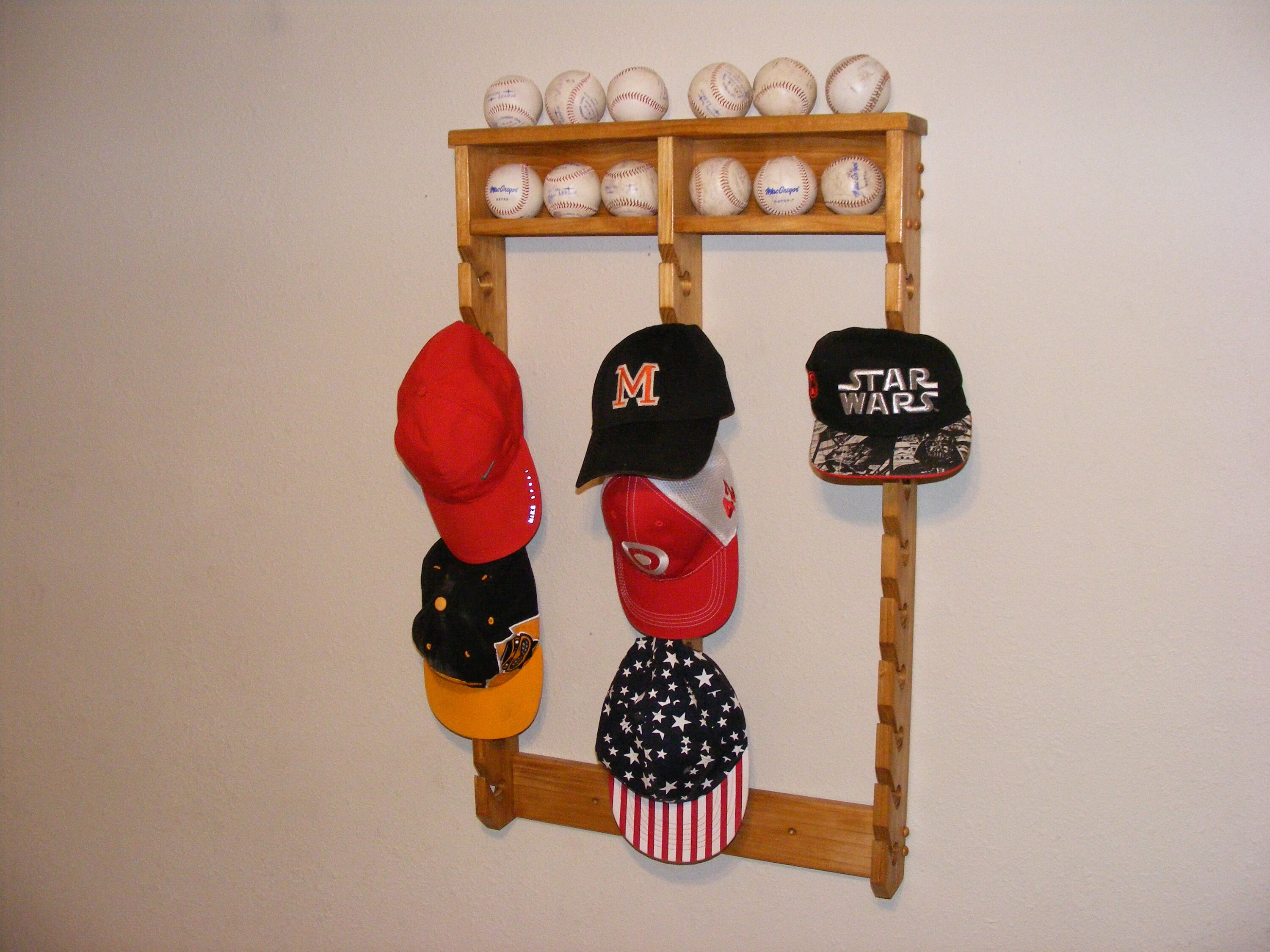 Hat Rack Cap Rack Hanging Hat Rack Cap Organizer Ball Etsy