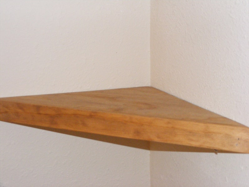 Set of 2 large 25 corner shelves floating shelf Etsy