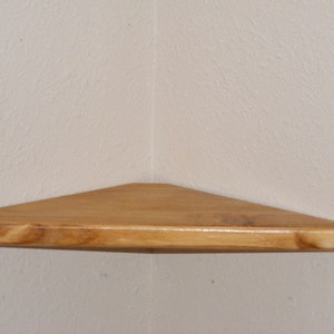 25&quot; - 34&quot; corner shelf. hanging corner shelf, floating shelf, wood shelf