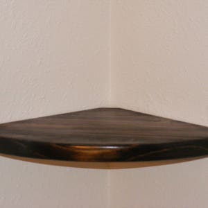 8&quot; to 24&quot; Round Corner Shelf, hanging shelf, floating corner shelf, wall shelf