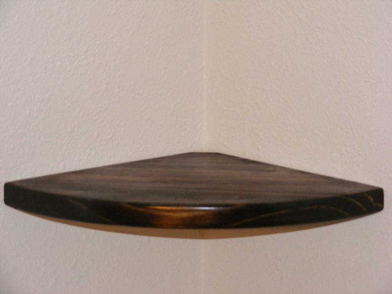 Round Corner Shelf Hanging Shelf Floating Corner Shelf Wall Etsy