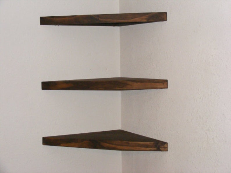 Set Of 3 18 Small Corner Shelf Floating Plant