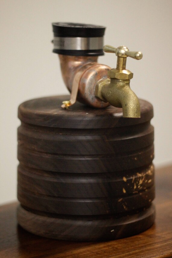 Walnut Liquor Dispenser Etsy