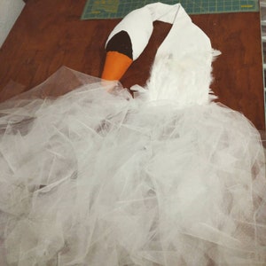 Handmade Swan Dress, Inspired by Bjork, Swan Costume Dress, Swan Dress, made to order image 9