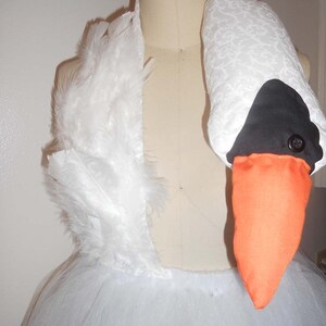 Handmade Swan Dress, Inspired by Bjork, Swan Costume Dress, Swan Dress, made to order image 7