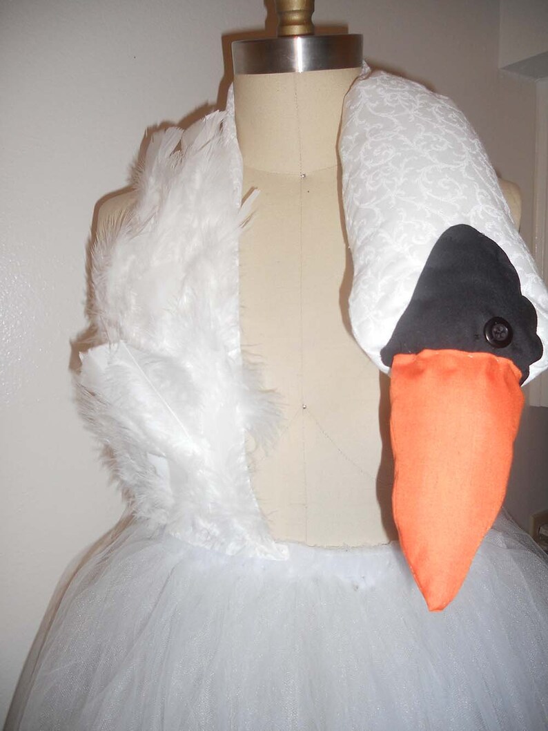 Handmade Swan Dress, Inspired by Bjork, Swan Costume Dress, Swan Dress, made to order image 7