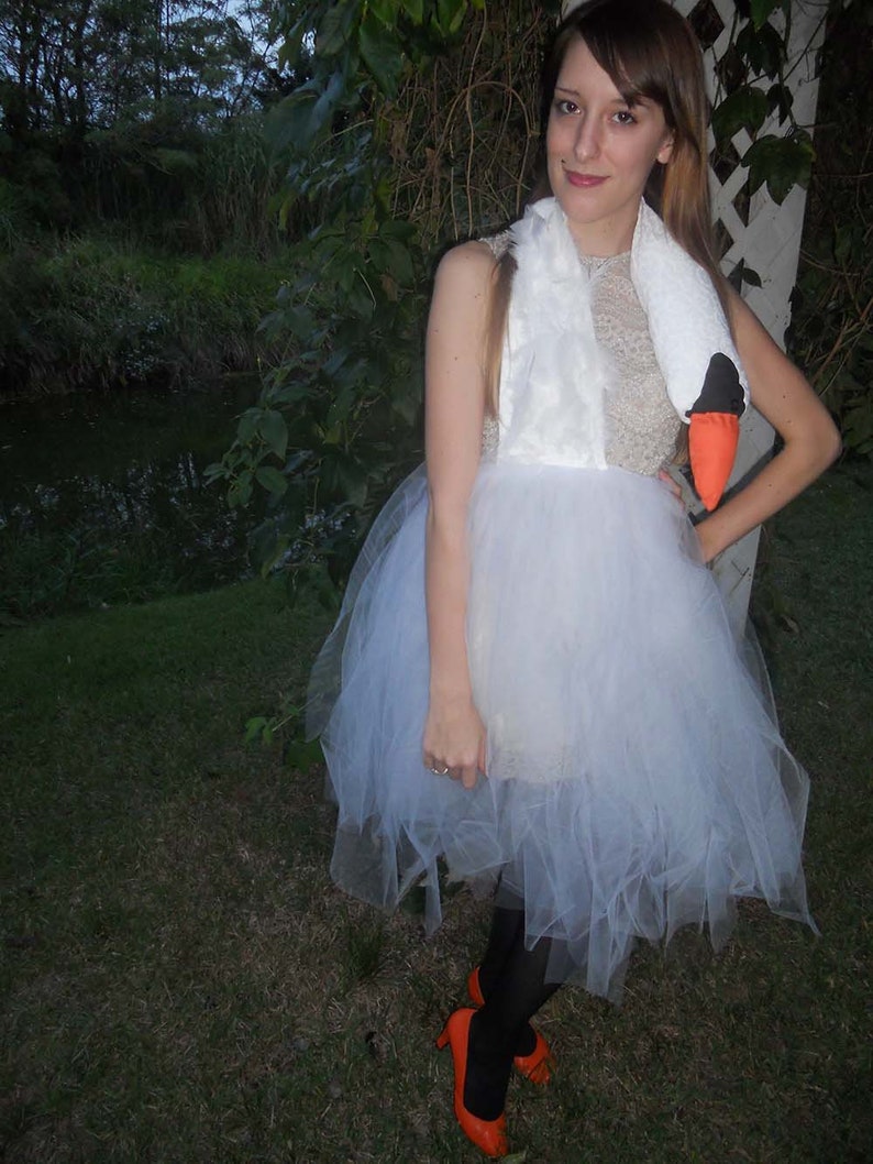 Handmade Swan Dress, Inspired by Bjork, Swan Costume Dress, Swan Dress, made to order image 6