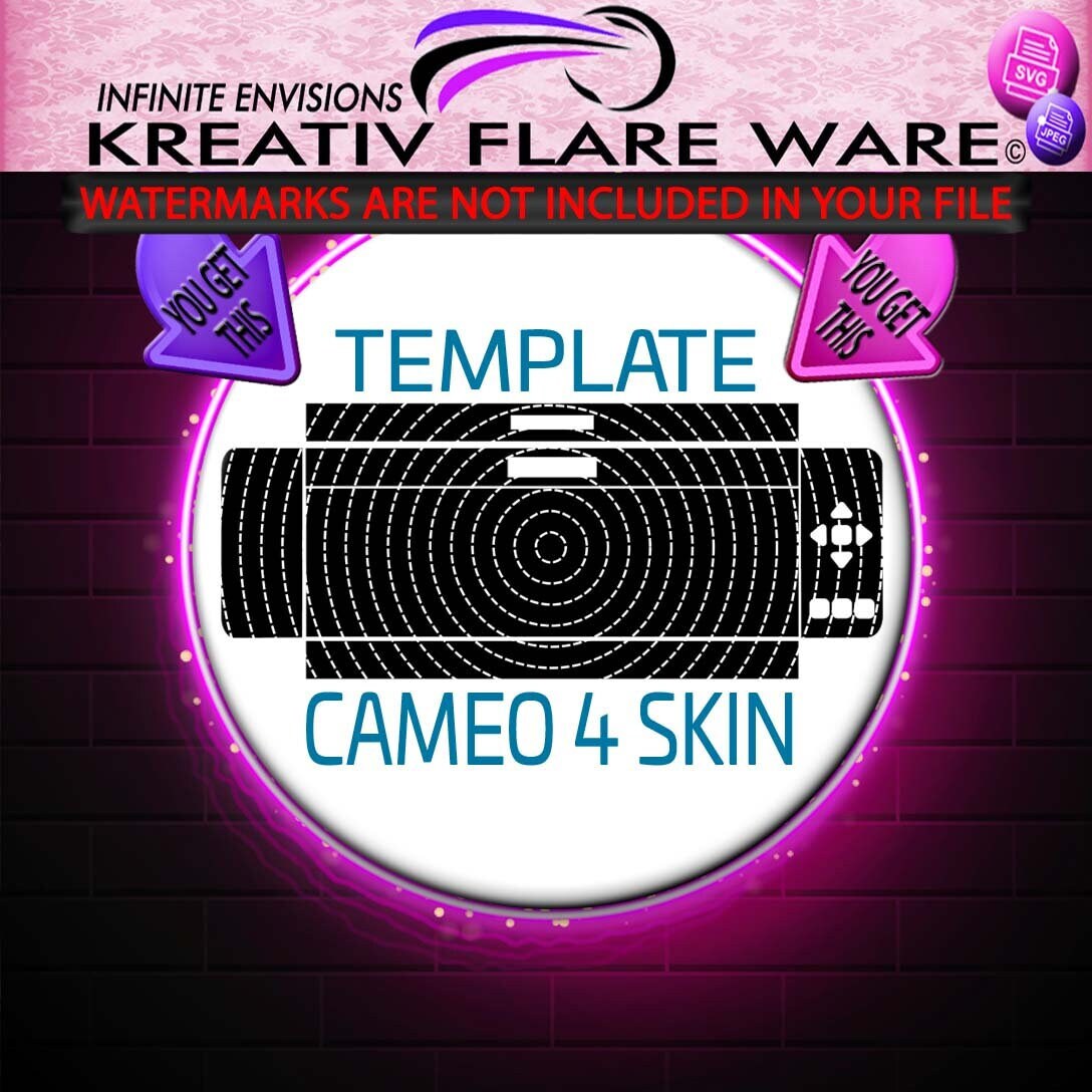 Cameo 4 Template Svg/jpeg File * PLEASE READ Details - Etsy